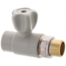 Кран радиаторный прямой Europroduct EP.0125 - 25x3/4M" (стальной шар) (EP4050)