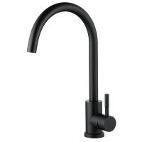 Смеситель для кухни Zerix LUX-011 Black из нерж. стали SUS304 (цв. черный) (ZX4868) Смеситель для кухни Zerix LUX-011 Black из нерж. стали SUS304 (цв. черный) (ZX4868)