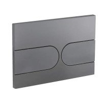 Панель смыва Koer KT-0604-07 240x160x10mm пластиковая, закругленная кнопка (KR5325)