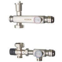 Смесительный узел Koer KR.S1023 (с термостатическим смесит. клапаном ) 1" НР SUS304 (KR2957) Смесительный узел Koer KR.S1023 (с термостатическим смесит. клапаном ) 1" НР SUS304 (KR2957)