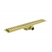 Душовий трап з нержавіючої сталі SUS304 Koer FD35-70x700-Brushed Gold (AC0718)