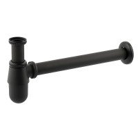 Сифон для раковини Mixxus SIPHON-01 BLACK без випуску (під донний клапан) без ревізії (Колір чорний) 1 1/4'' (AC3571) Сифон для раковини Mixxus SIPHON-01 BLACK без випуску (під донний клапан) без ревізії (Колір чорний) 1 1/4'' (AC3571)