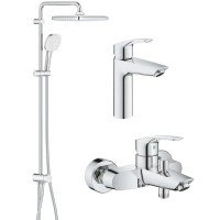 Набор смесителей 3 в 1 для ванны Grohe Eurosmart (UA123246R1)