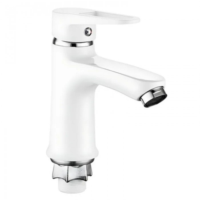 Змішувач для умивальника Mixxus Elba 001 (NUT) WHITE (без підведення) (MI6584) Змішувач для умивальника Mixxus Elba 001 (NUT) WHITE (без підведення) (MI6584)