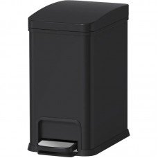 Мусорное ведро с плавным закрытием прямоугольное Koer TC-010108-05 8 л цвет черный (KR5593)