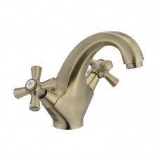 Смеситель для умывальника Mixxus Premium Retro Bronze-161 (MI1650) Смеситель для умывальника Mixxus Premium Retro Bronze-161 (MI1650)