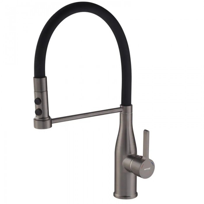 Смеситель для кухни Mixxus Premium Summer 017 GRAPHITE REFL.BLACK (MI6962) Смеситель для кухни Mixxus Premium Summer 017 GRAPHITE REFL.BLACK (MI6962)