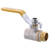 Кран кульовий СК 1/2" ГШВ YELLOW ART.607 (WP0100)