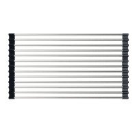 Килимок-сушарка для посуду Mixxus RAC-01.SUS BLACK на мийку з нерж. сталі SUS304 (MX1945)