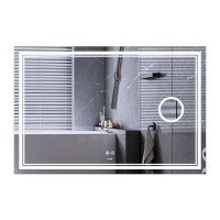 Дзеркало Mixxus Premium QUADRO MR20-100x70 з Led Touch, Anti-fog, димером, регулятором яскравості, лінз