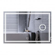Зеркало Mixxus Premium QUADRO MR20-100x70 с Led Touch, Anti-fog, димером, регулятором яркости, линз