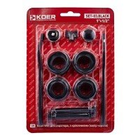 Комплект для радіатора Koer SET-03.Black 1/2 Комплект для радіатора Koer SET-03.Black 1/2