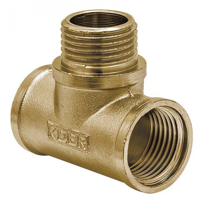 Тройник Koer KF.T06FMF.WN 1/2'' ВНВ (без никеля) (KR3029) Тройник Koer KF.T06FMF.WN 1/2'' ВНВ (без никеля) (KR3029)
