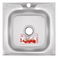 Кухонная мойка накладная ZerixZ5050-04-160E (Satin) (ZX1608) Кухонная мойка накладная ZerixZ5050-04-160E (Satin) (ZX1608)