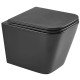 Унитаз подвесной Mixxus Premium QUADRO-0301-T3 BLACK 490х340х360mm, система смыва TORNADO 3.0 (MP65