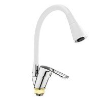 Смеситель для кухни Mixxus Dany 011 (NUT) REFL.WHITE (без подвода) (MI6576)