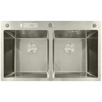 Мойка из нержавеющей стали MIXXUS MH8350-DK NANO-SILVER (3.0/0.8) цвет нержавейка (MI7052)