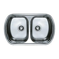 Мийка кухонна Haiba 80x49 Double (polish) (HB0573)