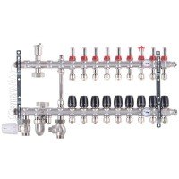 Коллектор со встроенным смесит. узлом Koer KR.S1012-9 1"х9 SUS304 и евроконусами 3/4-16 (KR2942) Коллектор со встроенным смесит. узлом Koer KR.S1012-9 1"х9 SUS304 и евроконусами 3/4-16 (KR2942)