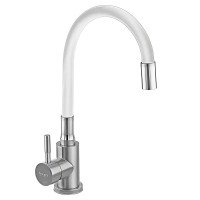 Змішувач для кухні Armata SUS-011 REFL.WHITE з силіконовим виливом, з нержавіючої сталі (CH6562)