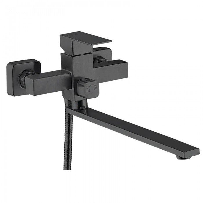 Смеситель для ванны Zerix KUB-006 (Euro) Black с нерж. стали SUS304 (цв. черный) (ZX4850) Смеситель для ванны Zerix KUB-006 (Euro) Black с нерж. стали SUS304 (цв. черный) (ZX4850)