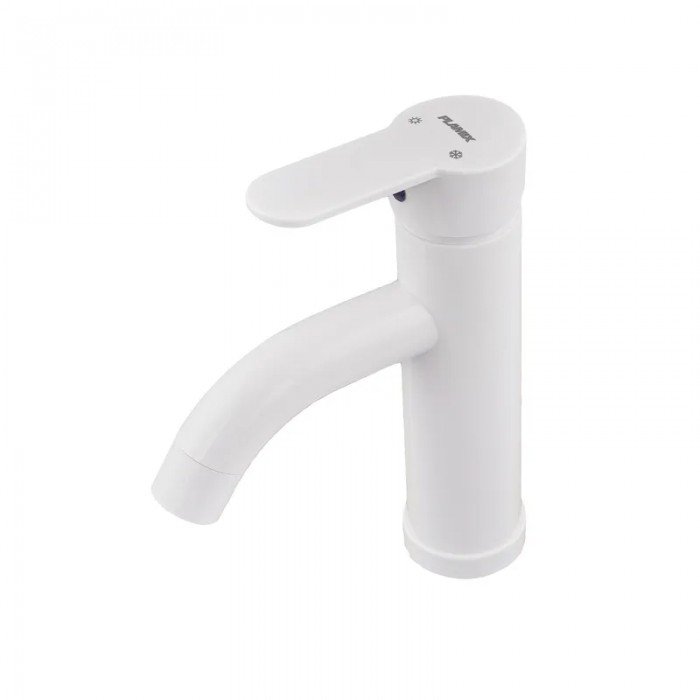 Смеситель для умывальника Plamix Raul-001-B White (без подвода) (PM0652) Смеситель для умывальника Plamix Raul-001-B White (без подвода) (PM0652)