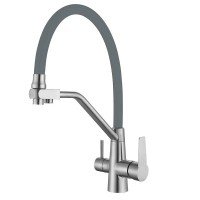 Кухонный смеситель с серым силиконовым изливом Mixxus FUL-021 (с вых.для питьевой воды) (MI6020) Кухонный смеситель с серым силиконовым изливом Mixxus FUL-021 (с вых.для питьевой воды) (MI6020)