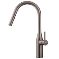 Кухонный смеситель с выдвижным изливом KOER KI-70004-07 (нерж. сталь) (KR3387) Кухонный смеситель с выдвижным изливом KOER KI-70004-07 (нерж. сталь) (KR3387)
