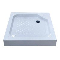 Душовий піддон із сифоном Mixxus CUBIC ST01-90x90x13 діаметр зливу 52 мм (MI6917)