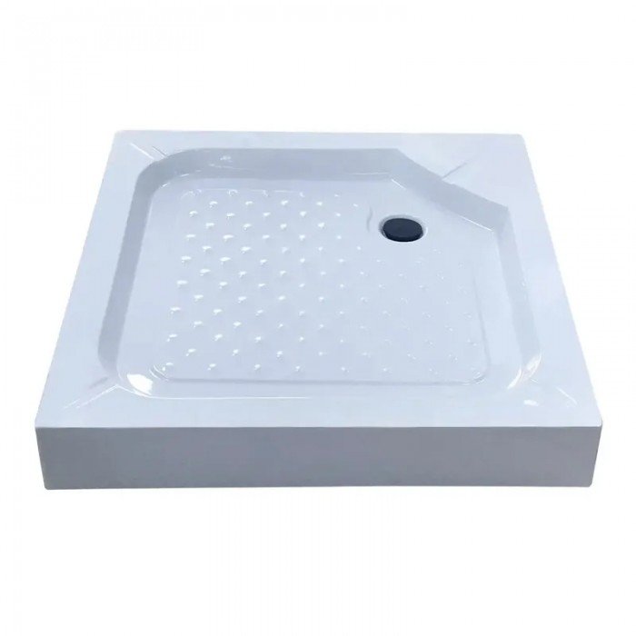 Душовий піддон із сифоном Mixxus CUBIC ST01-90x90x13 діаметр зливу 52 мм (MI6917)