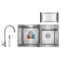 Набор Mixxus SET-7843D-220x1.0-Satin (мойка+смеситель+диспенсер+сушка для посуды) (MX0583) Набор Mixxus SET-7843D-220x1.0-Satin (мойка+смеситель+диспенсер+сушка для посуды) (MX0583)