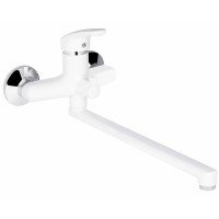 Смеситель для ванны Plamix Afina-006 EURO White (без шланга и лейки) (PM0687) Смеситель для ванны Plamix Afina-006 EURO White (без шланга и лейки) (PM0687)