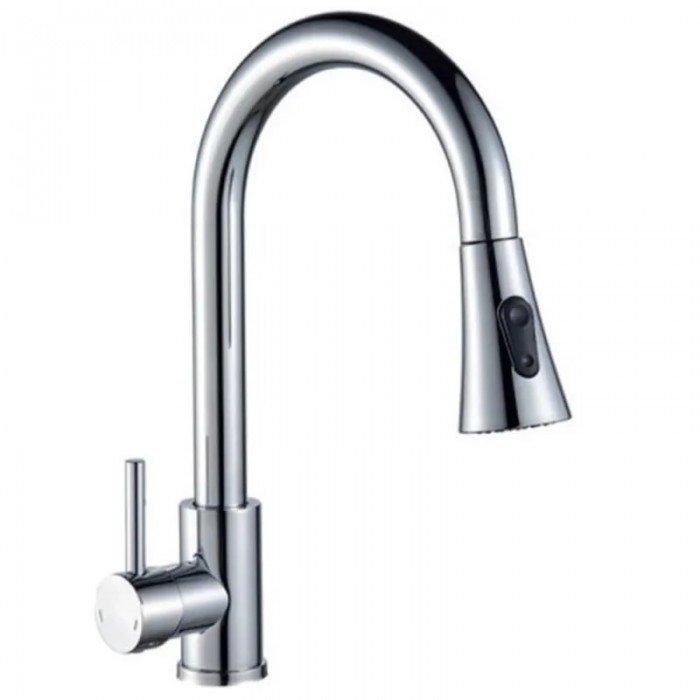 Смеситель для кухни Champion NEO-014 CHROME с выдвижной лейкой из нержавеющей стали (CH6539) Смеситель для кухни Champion NEO-014 CHROME с выдвижной лейкой из нержавеющей стали (CH6539)