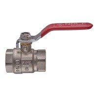Кран кульовий Nolf classic NFC.611-08-3/4" FF ГГВ, ручка "важіль" червона (NF3145)