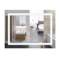 Зеркало Mixxus WARM MR12-80x70-Reverse с Led Touch, Anti-fog, димером, регулятором яркости (MI6936)
