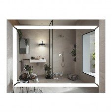 Зеркало Mixxus LIGHT MR01-80x60 с Led Touch, Anti-fog, димером, регулятором яркости, часами (MI5998