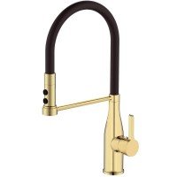 Змішувач для кухні Mixxus Premium Summer 017 BRUSHED GOLD REFL.BLACK (MI6964)