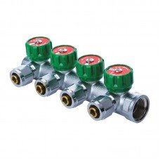 Коллектор вентильный с фитингом Koer KR.1122-4 1”x4 ways (KR2655)