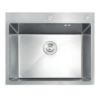 Мийка з нержавіючої сталі MIXXUS MH5843 DECOR NANO-SILVER (3.0/0.8) колір нержавійка (MI7041)