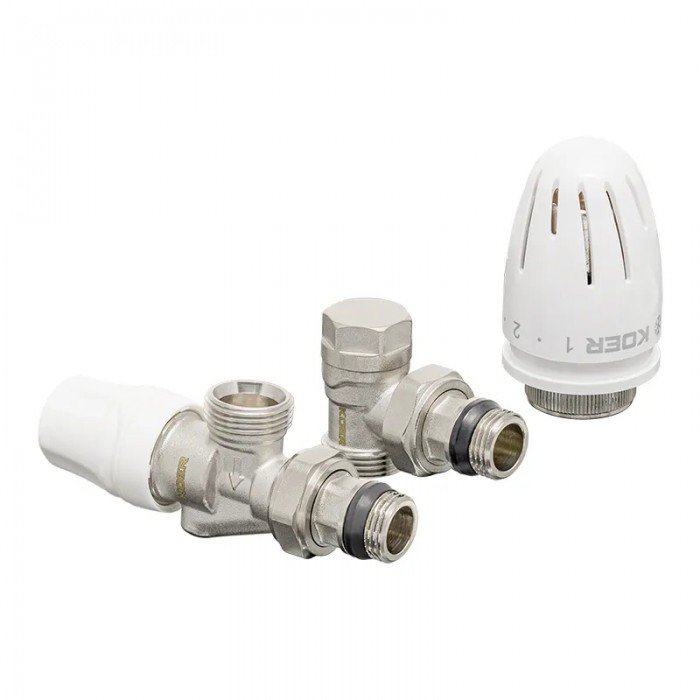 Комплект для підключення радіатора Koer SET-16 - 1/2"x3/4" (осьовий) з термоголовкою ЗЗ (KR3179) Комплект для підключення радіатора Koer SET-16 - 1/2"x3/4" (осьовий) з термоголовкою ЗЗ (KR3179)