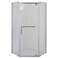 Душевая кабина с низким поддоном Mixxus LINES SCT01-90x90x198-TR CHROME прозрачное стекло 6мм (MI69