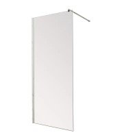 Душевая перегородка Mixxus Premium FLAT SP01-90x200-TR Chrome Walk-In прозрачное стекло 8мм (MI6850