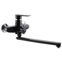 Змішувач для ванни Plamix Oscar-006 Euro Чорний (без шланга і лійки) (PM0600) Змішувач для ванни Plamix Oscar-006 Euro Чорний (без шланга і лійки) (PM0600)