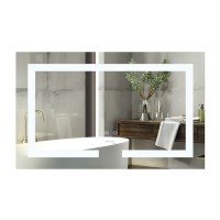 Дзеркало Mixxus HARD MR07-80x50 з Led Touch, Anti-fog, димером, регулятором яскравості (MI6658)
