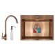Набор Mixxus SET-6045-200x1.0-PVD (мойка+смеситель+диспенсер) (MX0588) Набор Mixxus SET-6045-200x1.0-PVD (мойка+смеситель+диспенсер) (MX0588)