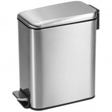 Мусорное ведро с плавным закрытием прямоугольное Mixxus Diverse-TC0312 SS Color 12л цвет нержавейка