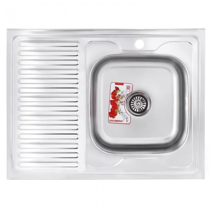 Мойка кухонная Zerix Z8060R-08-180MD (micro decor) (ZS0610) Мойка кухонная Zerix Z8060R-08-180MD (micro decor) (ZS0610)