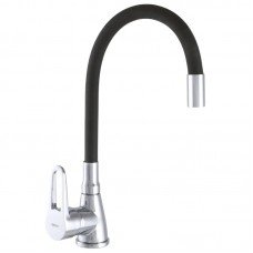 Смеситель для кухни Zerix SOP7 045 с черным гибким изливом (ZX2662) Смеситель для кухни Zerix SOP7 045 с черным гибким изливом (ZX2662)