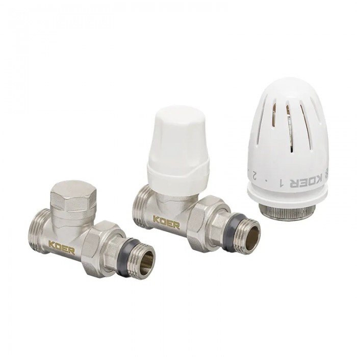 Комплект для подключения радиатора Koer SET-15 - 1/2"x3/4" (прямой) с термоголовкой НН (KR3180) Комплект для подключения радиатора Koer SET-15 - 1/2"x3/4" (прямой) с термоголовкой НН (KR3180)