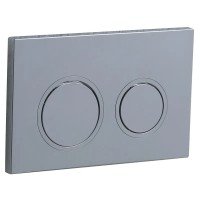Панель смыва Koer KT-0605-01 220x140x12mm пластиковая, кнопка круглая (KR5317)